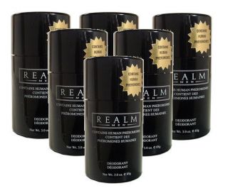 Realm for Men by Erox Deodorant Stick 3 0 oz Lot of 6