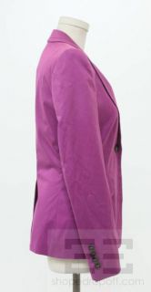ESCADA Magenta Peaked Lapel Single Button Jacket Size 34 New $1490
