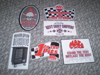 Lot of 6 Mac Tools Racing stickers hotrod gasser toolbox ratrod