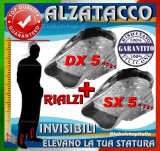 Btall Alzatacco Soletta Gel Tacco Plantare Alza Statura Fino 5 cm