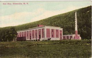 NY Ellenville Sun Ray 1916 Postcard