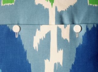 Designers Guild Espanola Way Cobalt Miami Ikat Cushion Pillow Cover