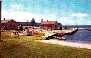 norrland resort ellison bay wi vintage postcard