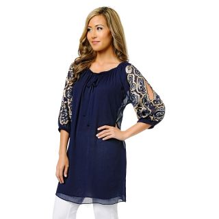Hot in Hollywood Hot in Hollywood Cold Shoulder Sequin Blouse
