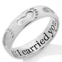 michael anthony jewelry footprints sterling band ring $ 22 95