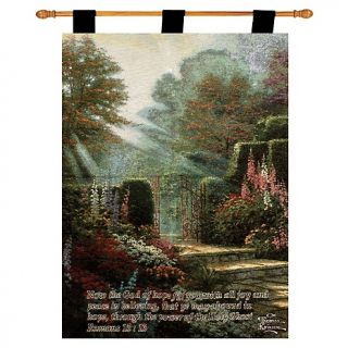  Garden of Grace Scripture Tapestry   36 x 26