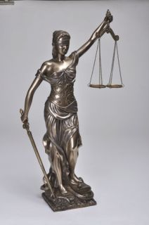   JUSTICE STATUE GREEK FIGURINE LA JUSTICA ROMAN DIKE GODDESS EQUALITY