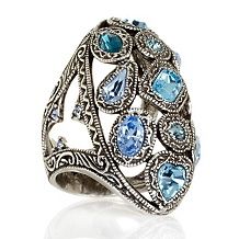 love rock by l rodkin tonal blue crystal pendant $ 31 98 $ 79 95