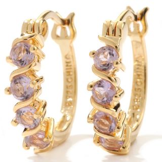  gemstone wavy design hoop earrings rating 34 $ 26 90 s h $ 5 95