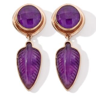  kahn russell gemstone drop rosetone earrings rating 16 $ 27 95 s h $ 5