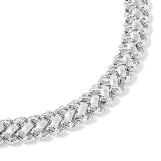Sterling Silver Basket Weave 7 Bracelet