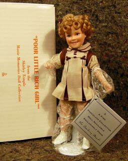 Shirley Temple Danbury Mint Elke Hutchens Movie Memories Doll 8 Mint