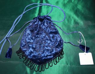 Navy Blue Beaded Bag for that elegant evening out