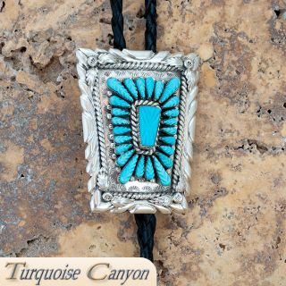  Native American Turquoise Bolo Tie by Robert Eustace SKU 224649