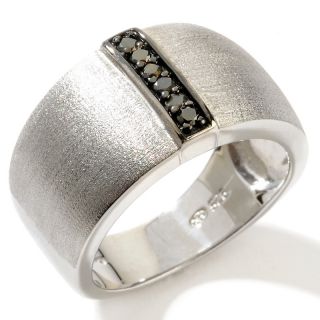 Jewelry Rings Gemstone Mens Black Diamond Sterling Silver
