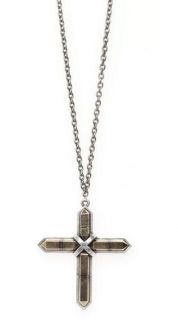 Low Luv by Erin Wasson Gold Crystal Cross Necklace 36