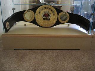 AUTHENTIC 12 LB IBO WORLD BOXING TITLE BELT EVANDER HOLYFIELD
