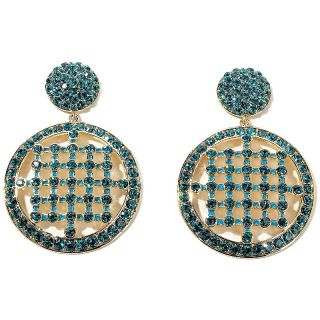  color crystal blue enamel round drop earrings rating 1 $ 44 95 s