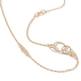  Jewelry with Carol Brodie Diamond Accented Vermeil 36 Link