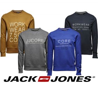 New Mens Jack Jones Errol sweat Designer Jumper Sweater Crew Neck Top