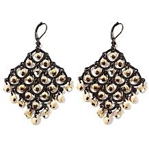 real collectibles by adrienne two tone dangle earrings d