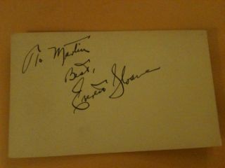 Everett Sloane D 1965 Actor Signed Cut Autograph