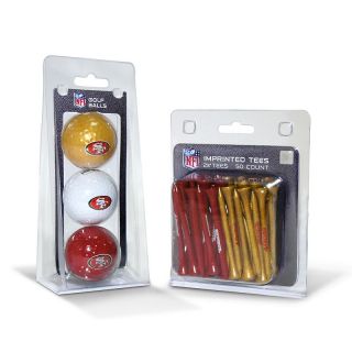  Fan San Francisco San Francisco 49ers 3 Ball Pack and 50 Tee Pack