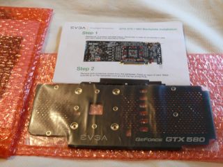  EVGA GeForce GTX 580 Backplate