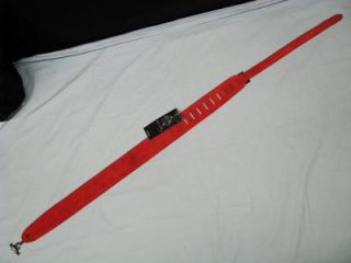 PERRIS Elvis Presley Signature suede LEATHER guitar strap RED new