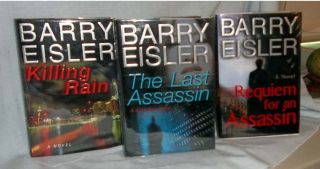 BARRY EISLER ~ Signed 1st Edition Novels ~ JOHN RAIN ASSASSIN