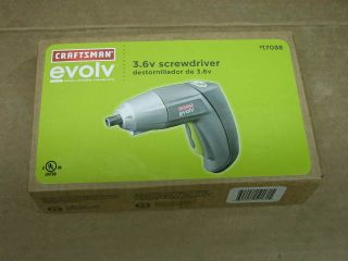 Craftsman Evolv Rechargable Screwdriver New