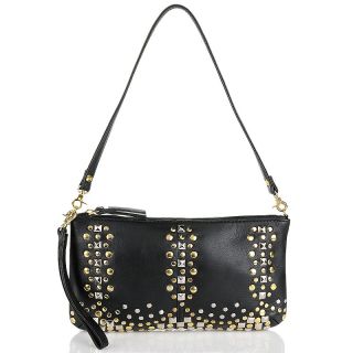 Clever Carriage Hand Studded Leather Capri Clutch