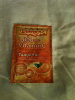 Emergen C 1000 mg Vitamin C TANGERINE Flavored Fizzy Drink Mix 10
