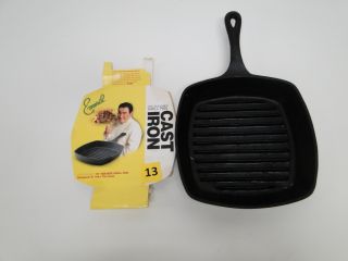 Emerilware 10 Inch Cast Iron Square Grill Pan Griddle High Heat