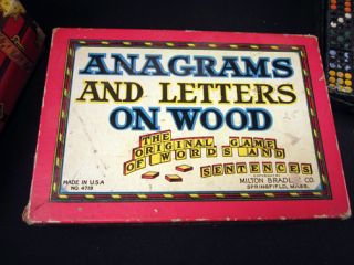 Vintage Game LOT Milton Bradley Lotto, Anagrams & Letters, Orient