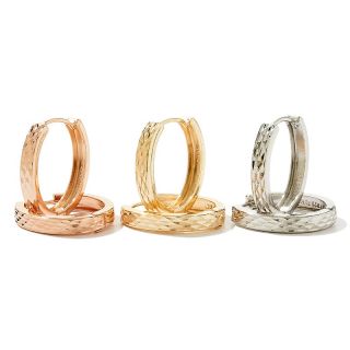  of 3 diamond cut hoop earrings note customer pick rating 53 $ 39 90 s