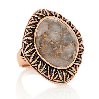 Jewelry Rings Gemstone Studio Barse White Calcite Copper Ring