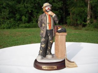 Emmet Kelley Jr Executive Figurine with Base Flambro
