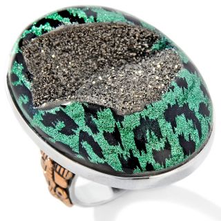 Statements by Amy Kahn Russell Animal Print Drusy Sterling Silver and