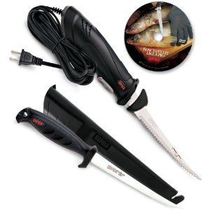 Rapala Electric Fillet Knife Combo 6 Deluxe Falcon Fillet Plus DVD