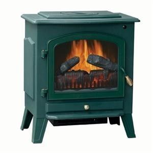 Electric Fireplace Heater Green Brand New Stove Heater