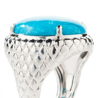 heritage gems oval imperial blue turquoise quilted ring d