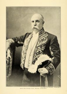 1907 Print Enrique Creel Mexican Ambassador Portrait