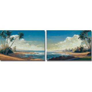Allan Stephenson Kona Coast Canvas Art by   Set of 2
