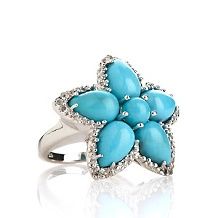 Heritage Gems Sleeping Beauty Turquoise Sterling Silver Chandelier
