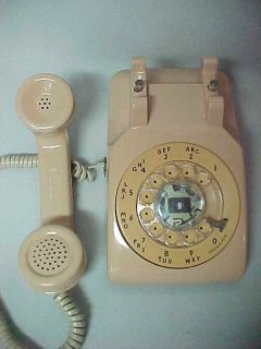 Western Electric Beige Desk Telephone Rotary Dial Phone Bell Systems