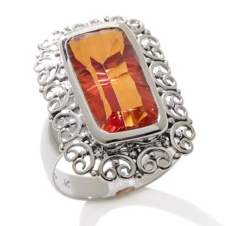 Jewelry Rings Gemstone Bali Designs 5.25ct Octagonal Fire Orange
