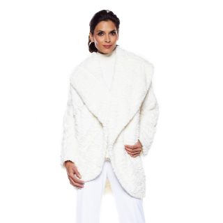  faux fur rosette cocoon coat rating 169 $ 69 90 or 3 flexpays of