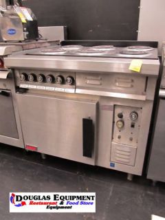 Used Lang 6 Burner Range with Convection Oven Electric