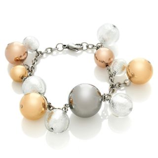 Jewelry Bracelets Beaded Stately Steel Multicolor Metallic Bead
